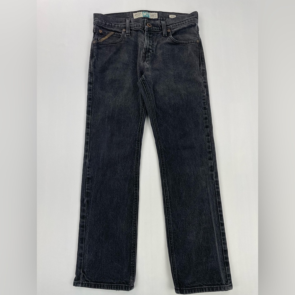 Ariat Men's Slim Straight Jeans - Dark Blue
